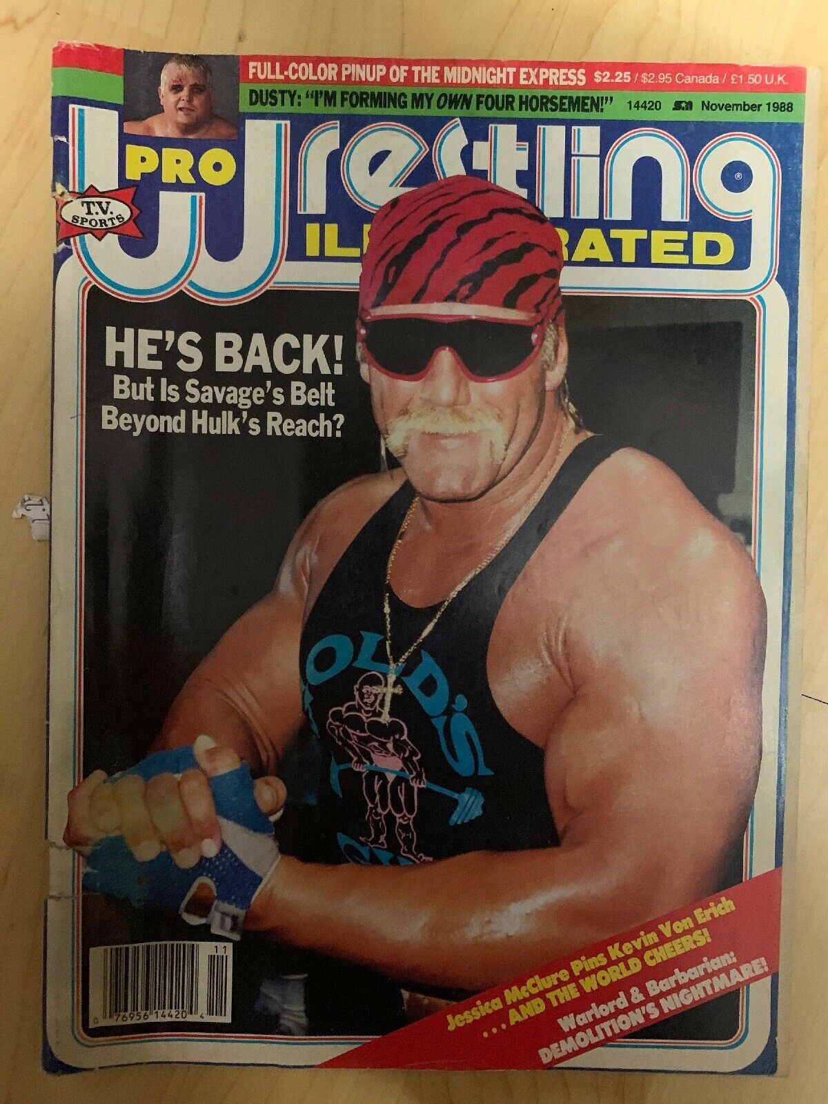 PRO WRESTLING ILLUSTRATED Magazine May 1989 Hulk Hogan Cover/Missy Hyatt Poster