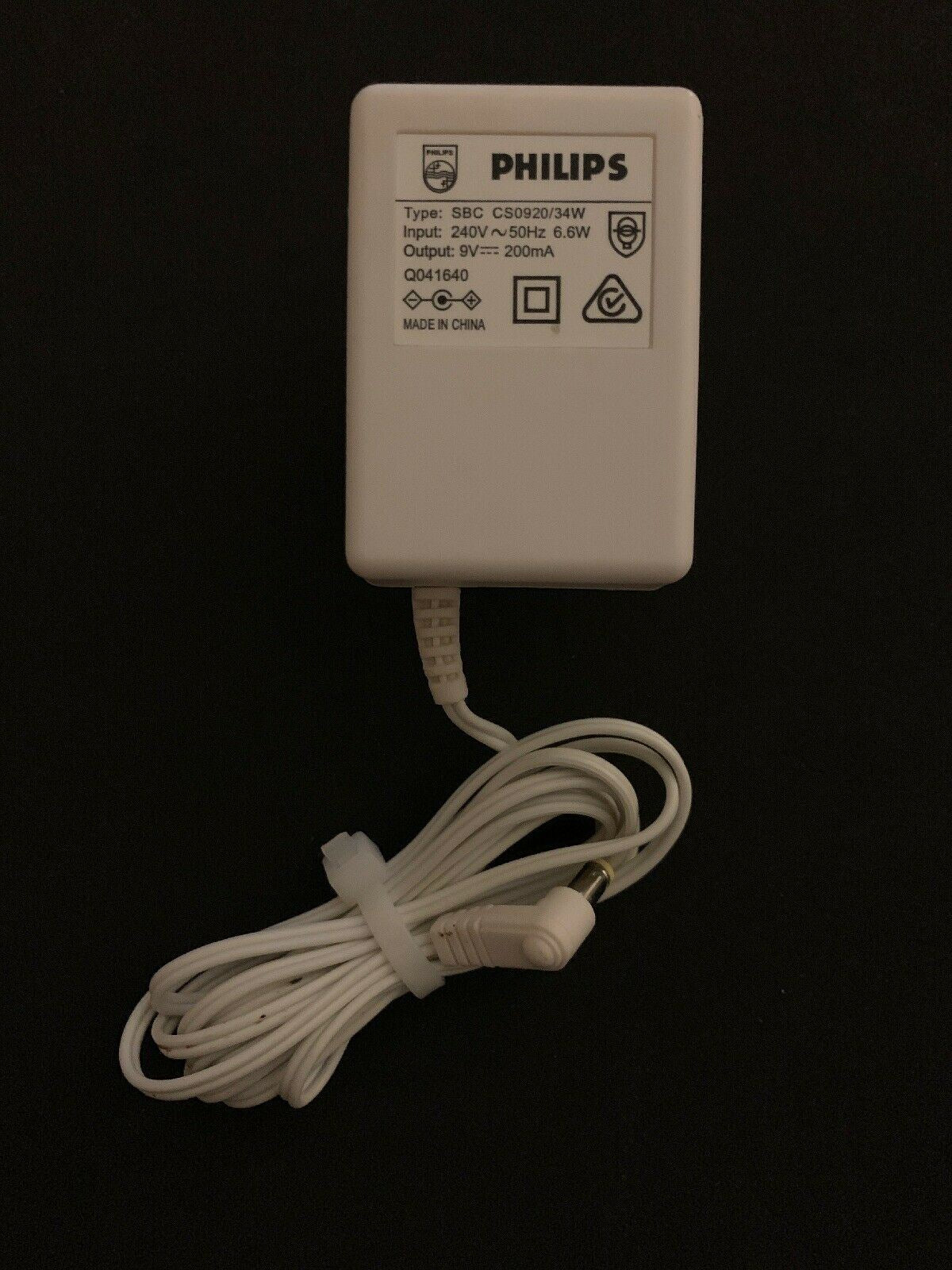 Genuine Philips SBC CS0920/34W AC Adapter 9V  200mA