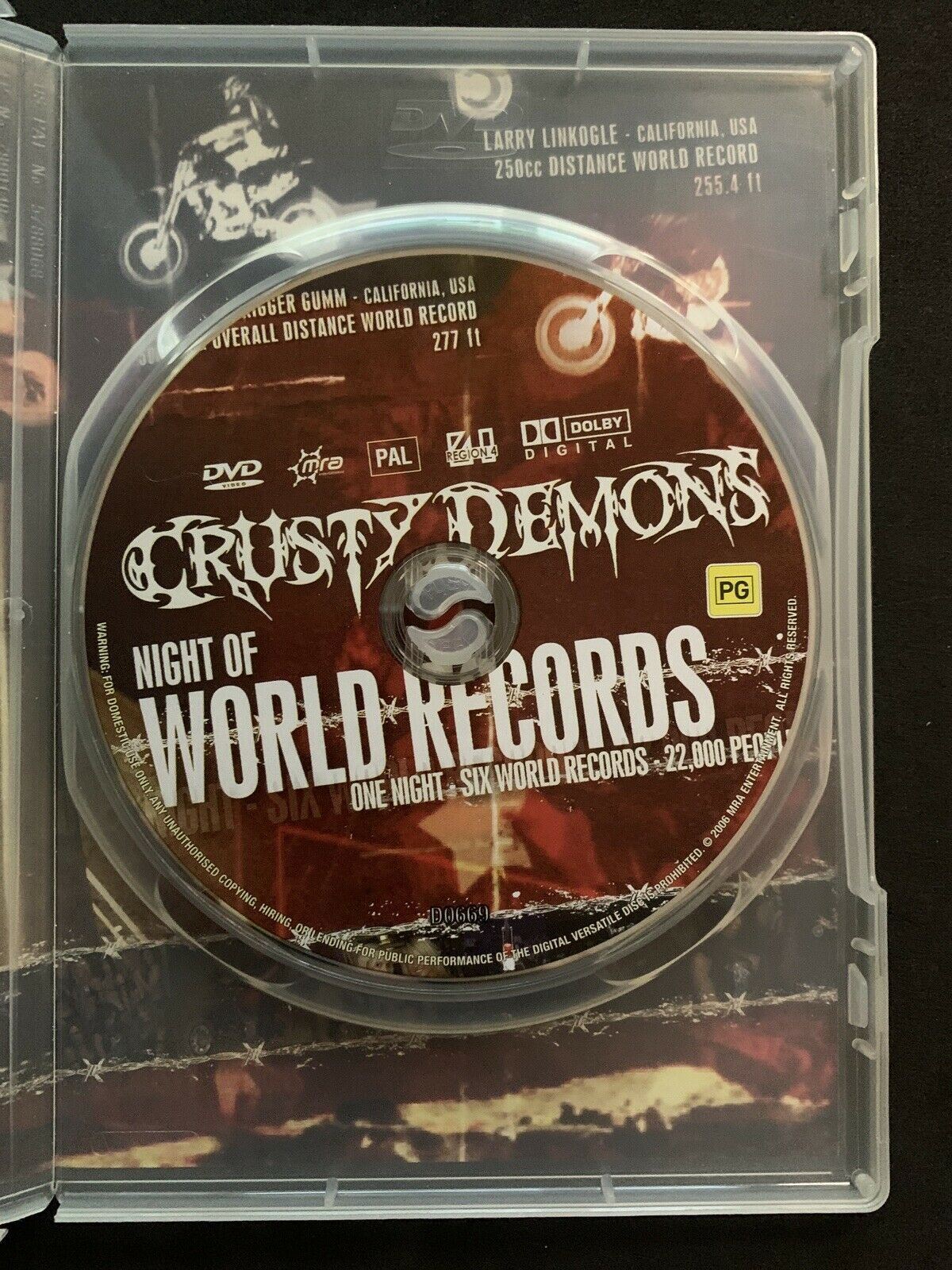 Crusty Demons - Night Of World Records - DVD - Region 4