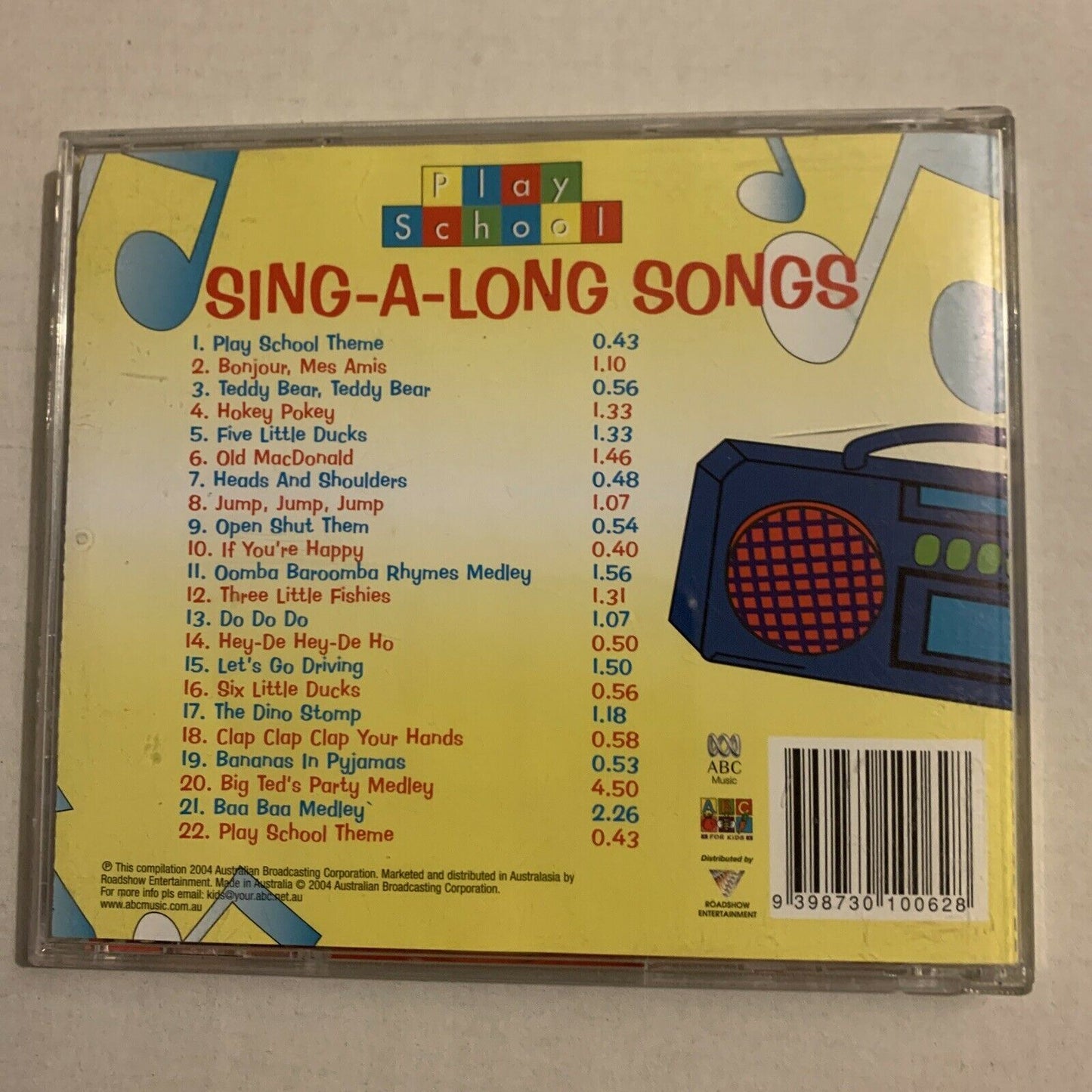 Play School: Sing-a-Long Songs by Play School (CD, Apr-2001, ABC for Kids)