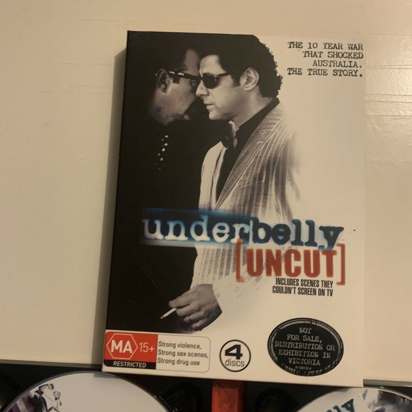 Underbelly - Uncut (DVD, 2008, 4-Disc Set) Vince Colosimo, Region 4