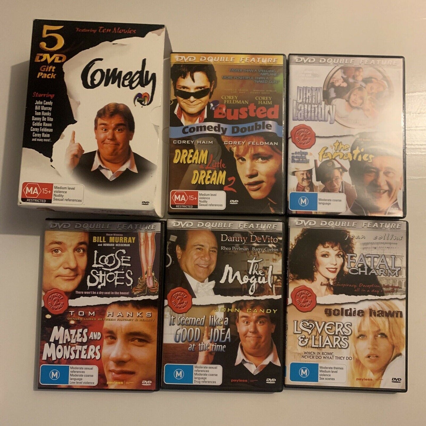 Comedy 5 DVD Gift Pack: Corey Haim, Corey Feldman, Bill Murray, Tom Hanks