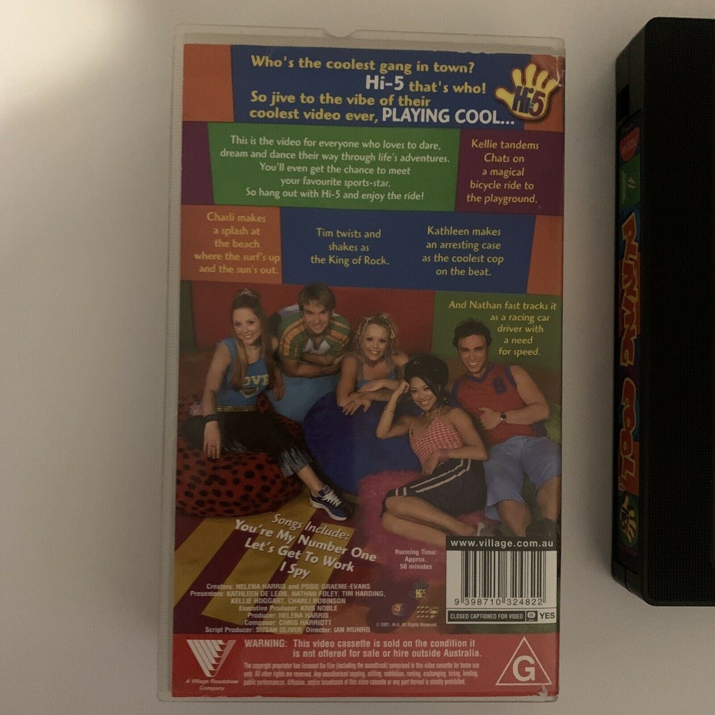 Hi-5 - Playing Cool (VHS, 2001) PAL Kellie, Tim, Charli, Kathleen & Nathan
