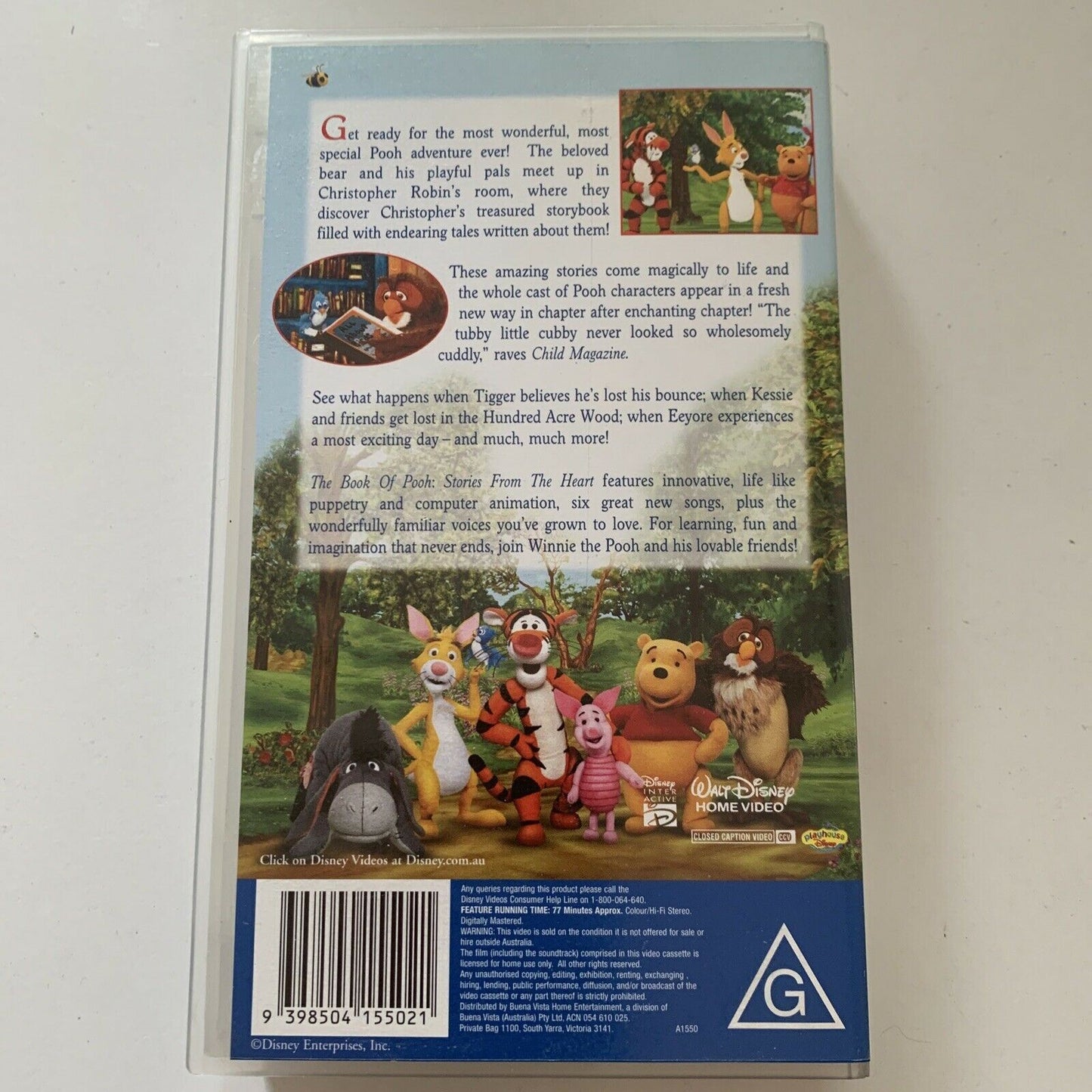 Disney's The Book of Pooh - Story From The Heart (VHS, 2001) PAL