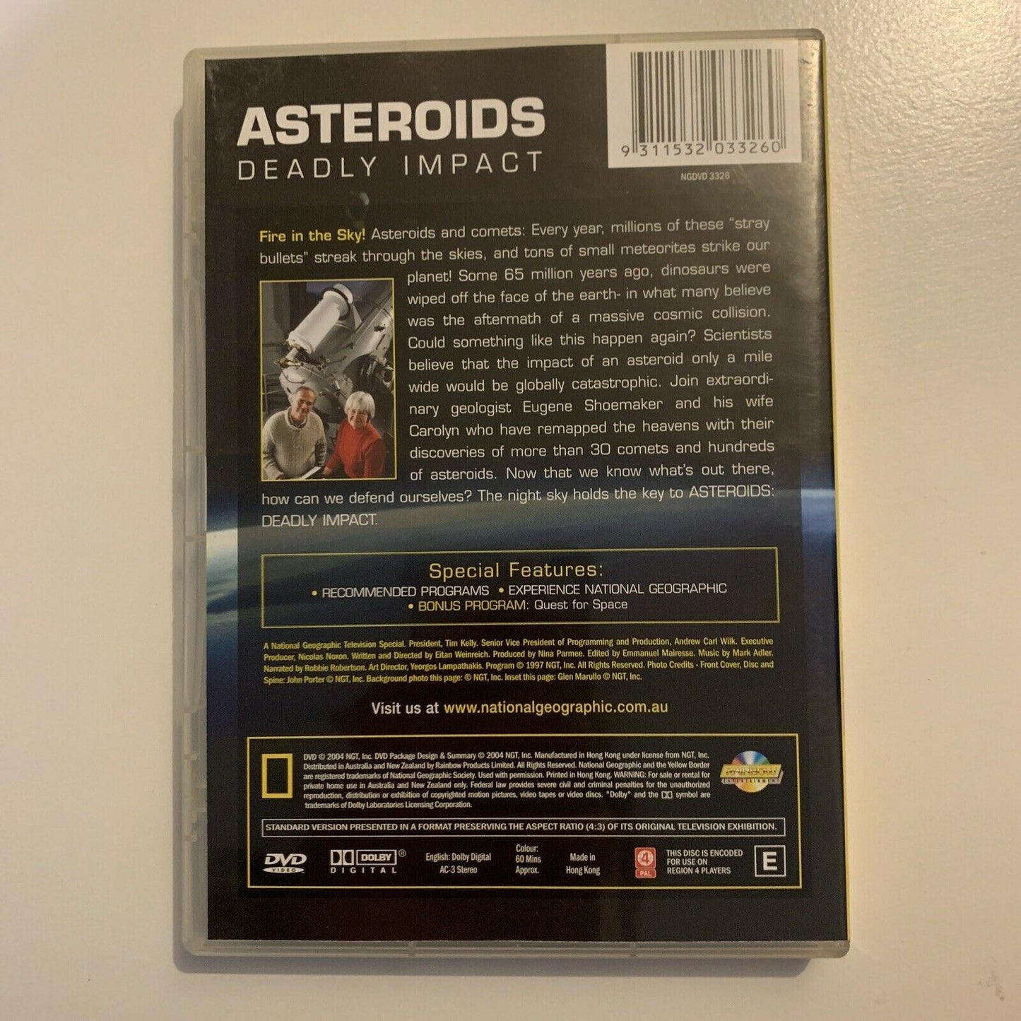 National Geographic - Asteroids - Deadly Impact (DVD, 2005) Region 4