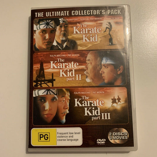 Karate Kid / Karate Kid 2 / Karate Kid 3 (DVD, 2002, 2-Disc Set) Region 4