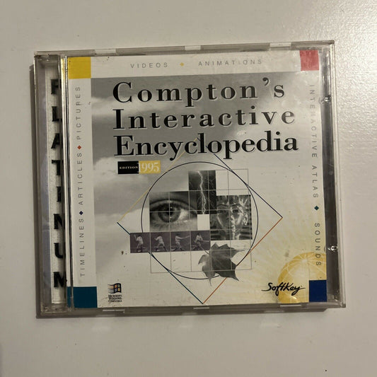 Compton's Interactive Encyclopaedia PC CDROM 1996 Windows 95