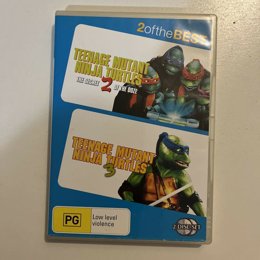 Teenage Mutant Ninja Turtles 2 & 3 (DVD, 1991, 2-Disc) Region 4