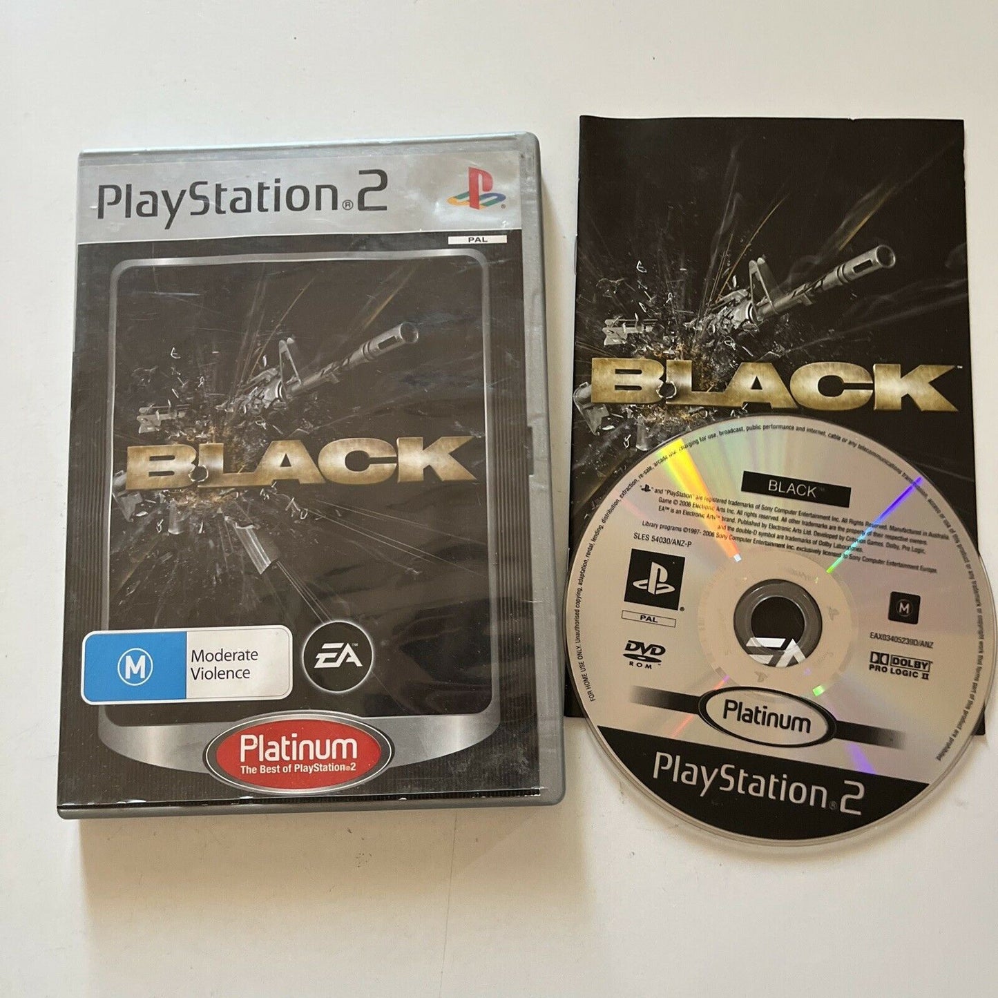 Black - PS2 (Platinum) Game PAL with Manual – Retro Unit