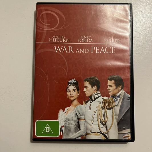 War And Peace (DVD, 1956) Audrey Hepburn, Henry Fonda. Region 4