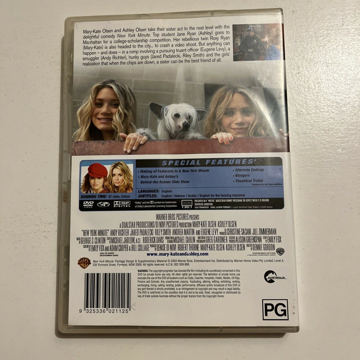 New York Minute (DVD, 2004) Mary-Kate Olsen, Ashley Olsen.  Region 4