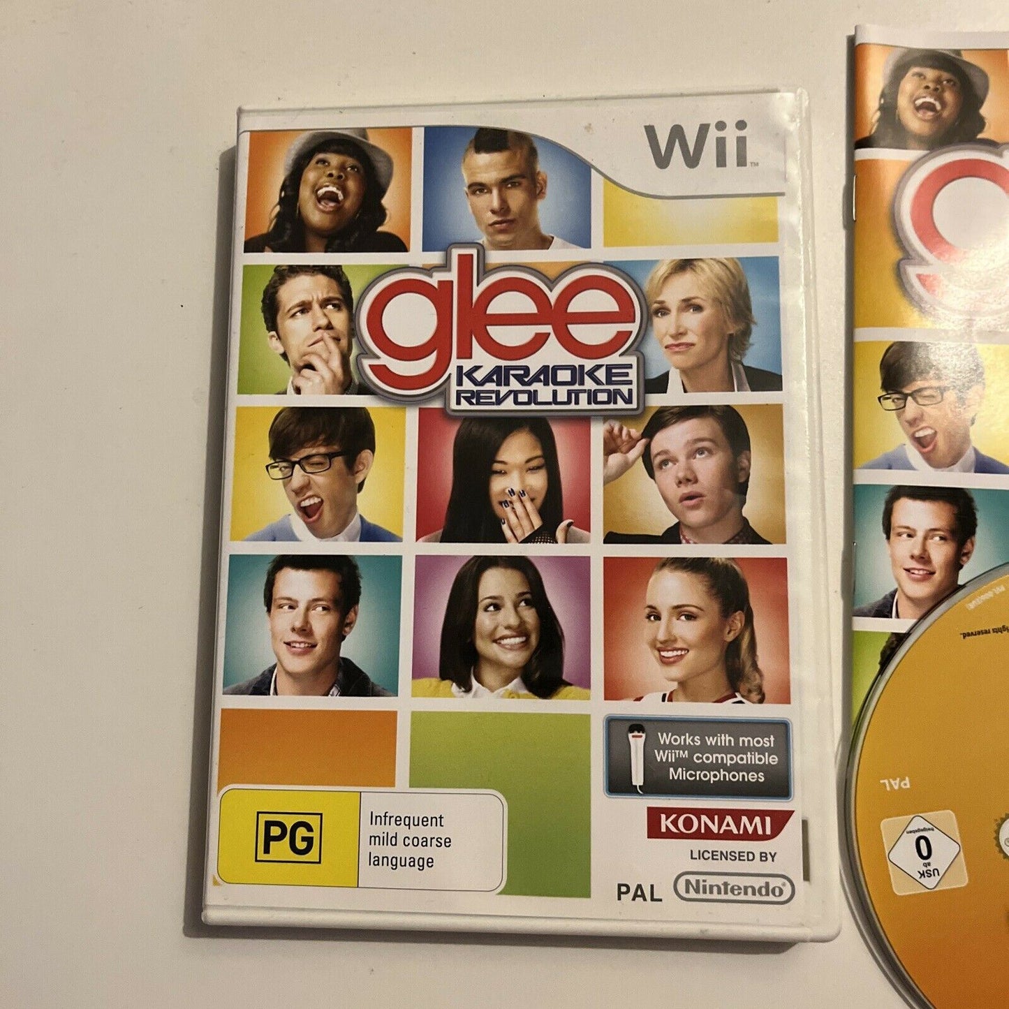 GLEE Karaoke Revolution ~ Nintendo Wii Complete Game With Manual PAL