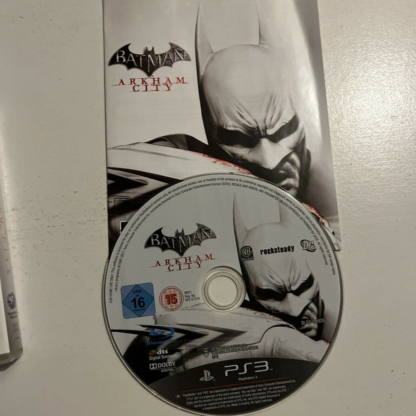Batman Arkham City - Sony Playstation 3 PS3 Game Complete with Manual