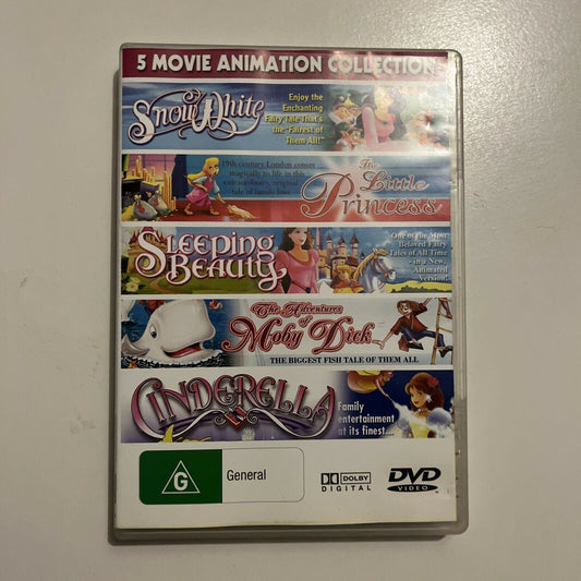 Snow white / Moby Dick / Cinderella / Little Princess / Sleeping Beauty  DVD
