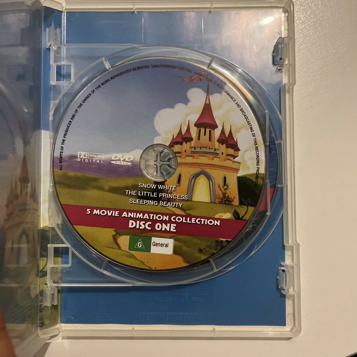 Snow white / Moby Dick / Cinderella / Little Princess / Sleeping Beauty  DVD