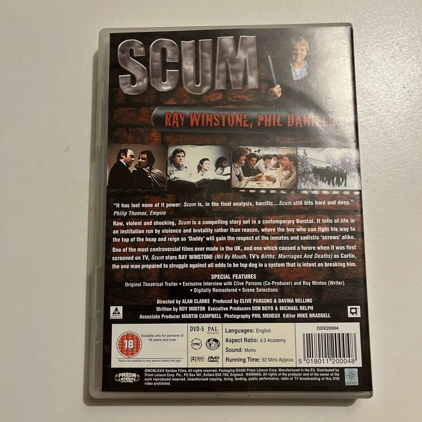 Scum (DVD, 1979) Ray Winstone. Region 2