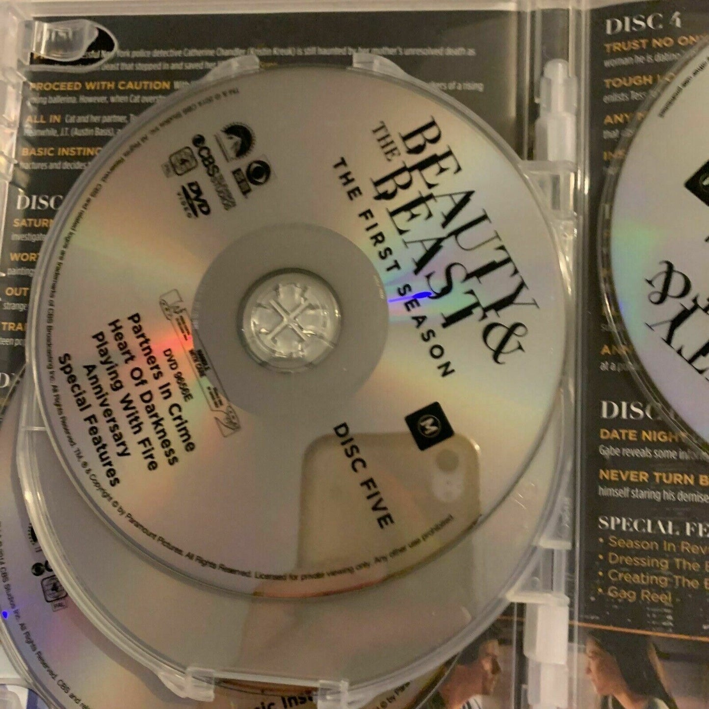 Beauty And The Beast : Season 1 (DVD, 2012, 6-Disc) Jay Ryan. Region 4,2