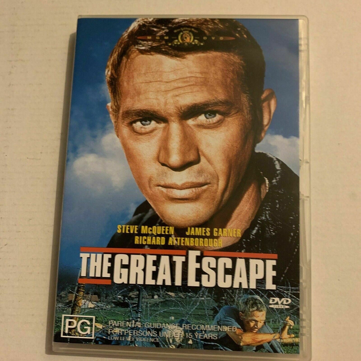 The Great Escape (DVD, 1963) Steve McQueen, James Garner. Region 4,2