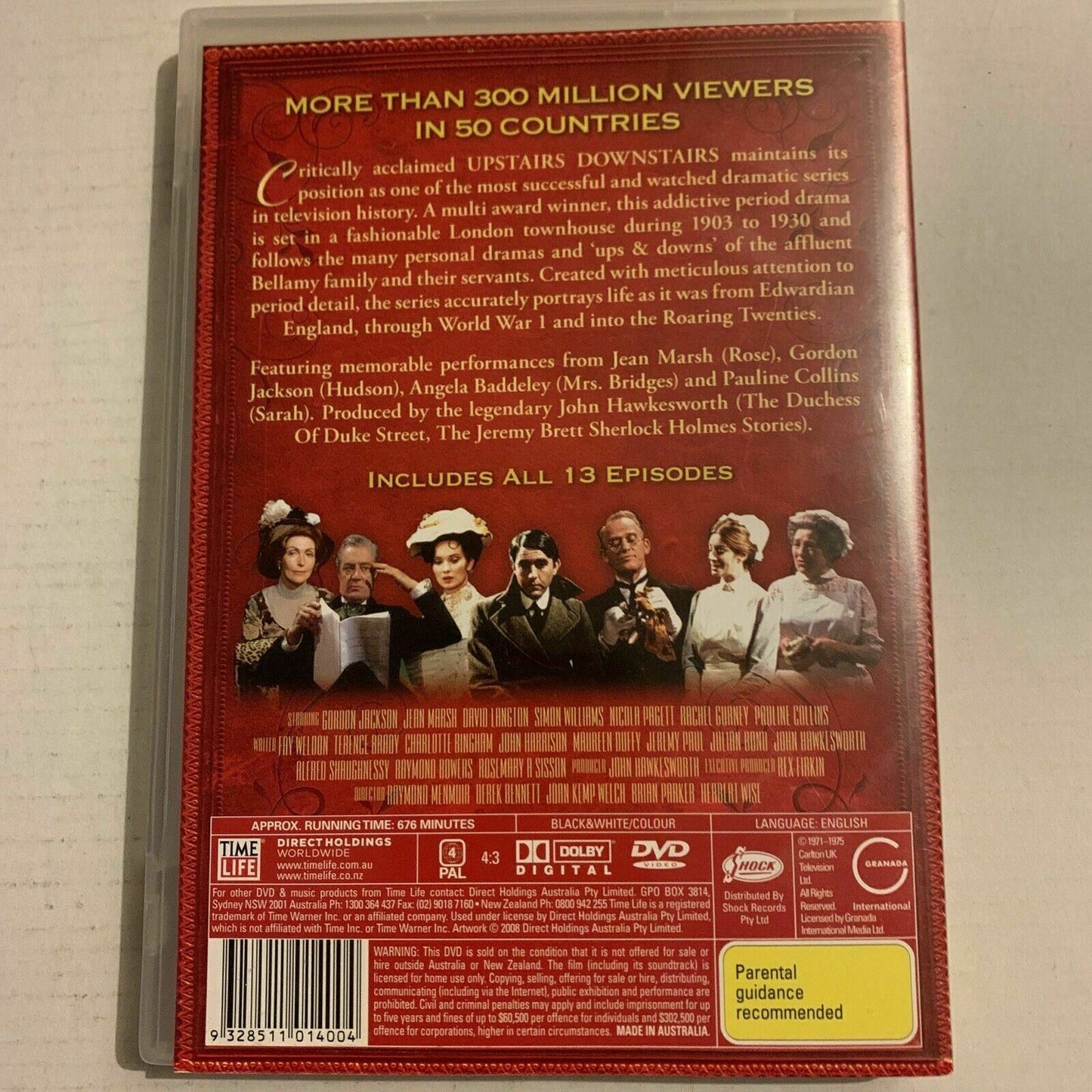 Upstairs Downstairs : Series 1 (DVD, 1971) Gordon Jackson, Region 4