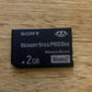 Genuine SONY 2GB Sony PSP Memory Stick Pro Duo Mark 2 Memory Card Cybershot PSP