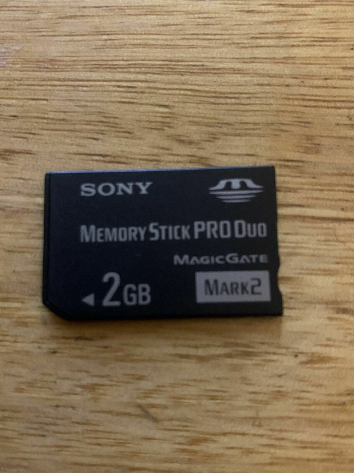 Psp Card Genuine SONY 2GB Sony PSP Memory Stick Pro Duo Mark 2 Memory Card Cybe ...