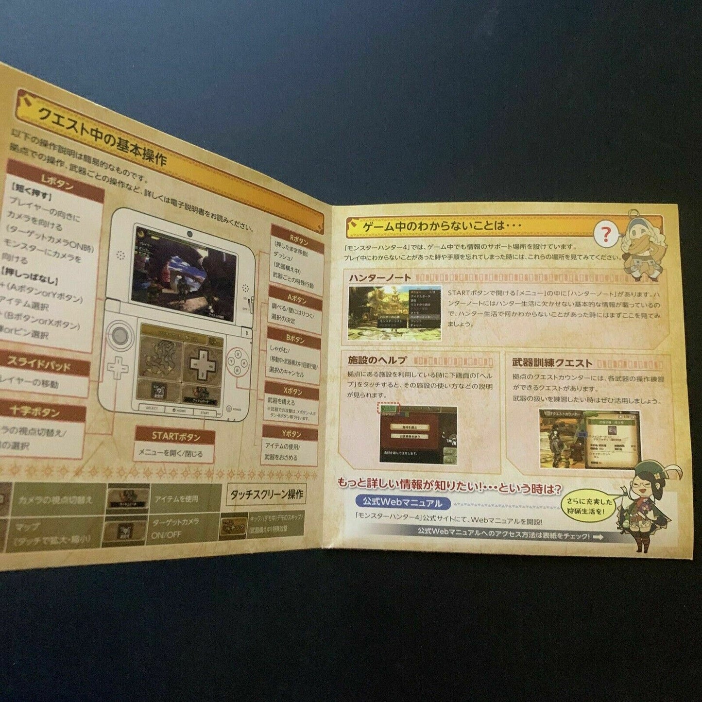 Monster Hunter 4 Nintendo 3DS Game Japan 2013 with Manual *Japanese Version*
