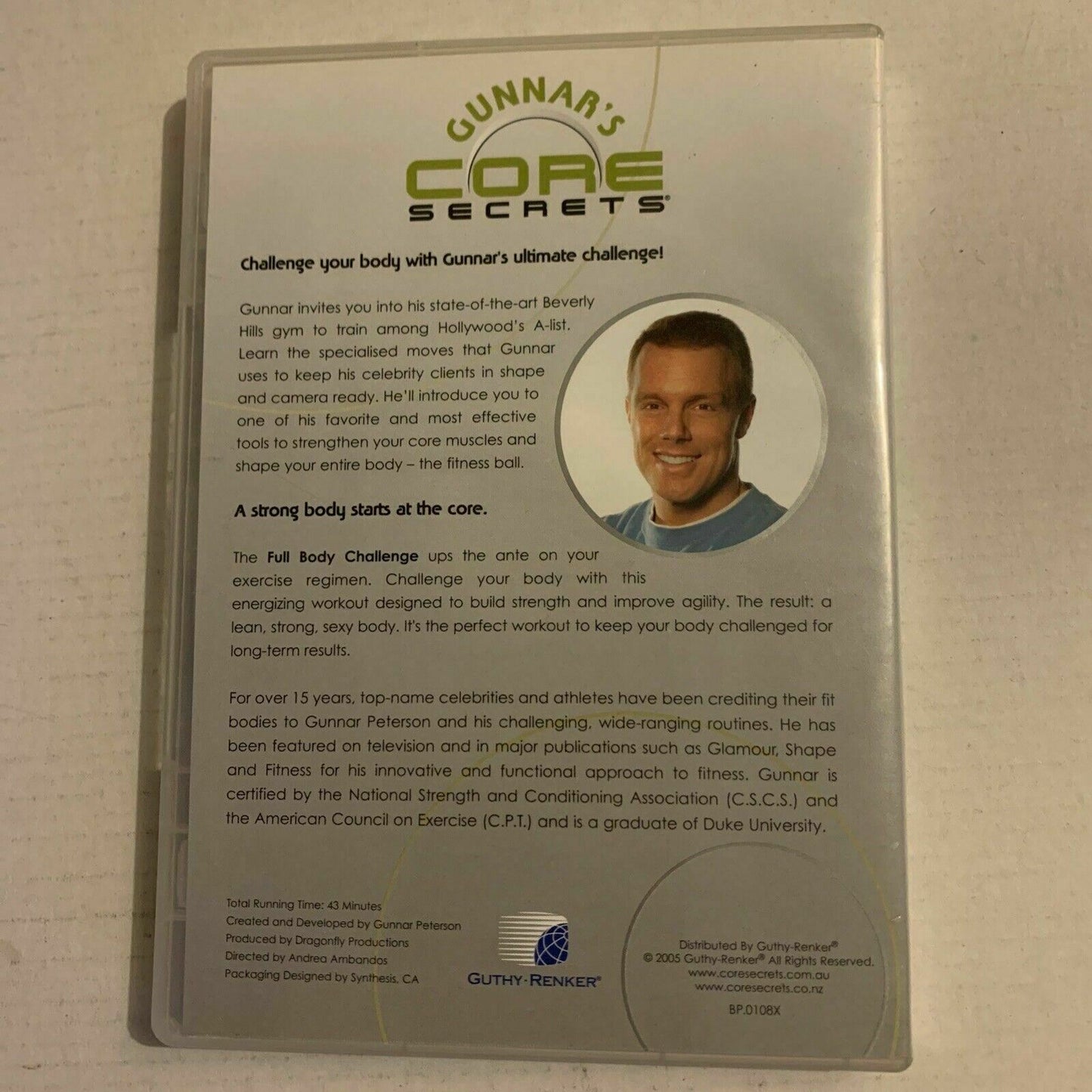 Gunnar's Core Secrets - Full Body Challenge (DVD, 2005)