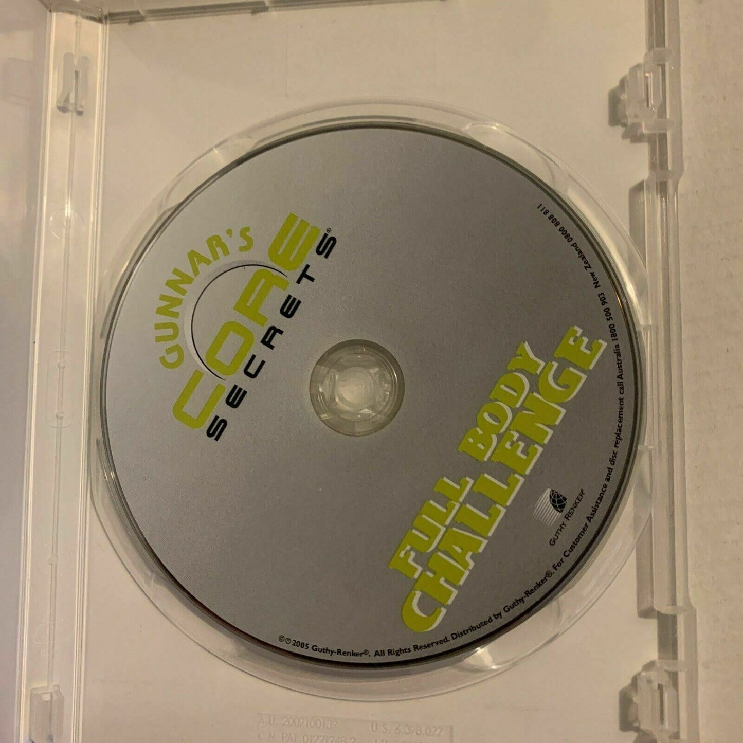 Gunnar's Core Secrets - Full Body Challenge (DVD, 2005)