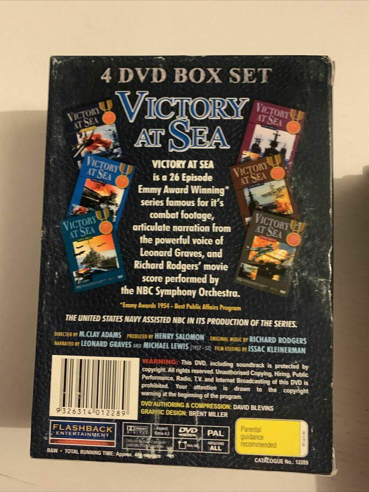 Victory At Sea : Vol 1, 2, 3 & 4 (DVD, 1953) War War II Documentary