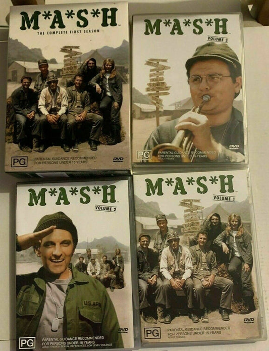 MASH : Season 1 (DVD, 1972, 3-Disc Set) Alan Alda, Loretta Swit. Region 4,2