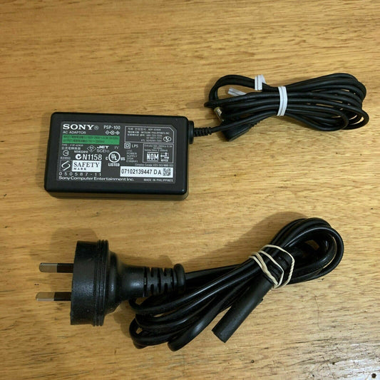 Genuine Official Sony PSP-100 AC Adaptor 100-240V 5v 2000mA for Sony PSP