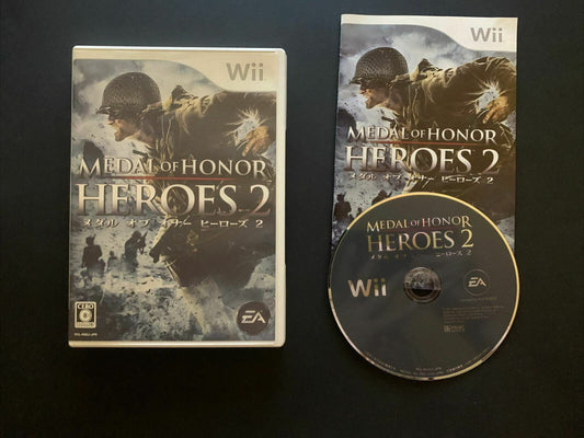 Medal Of Honour Heroes 2 - Nintendo Wii with Manual **NTSC-J (Japan)**