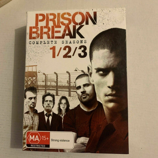 Prison Break : Season 1-3 (DVD, 2008) Dominic Purcell, Wentworth Miller Region 4