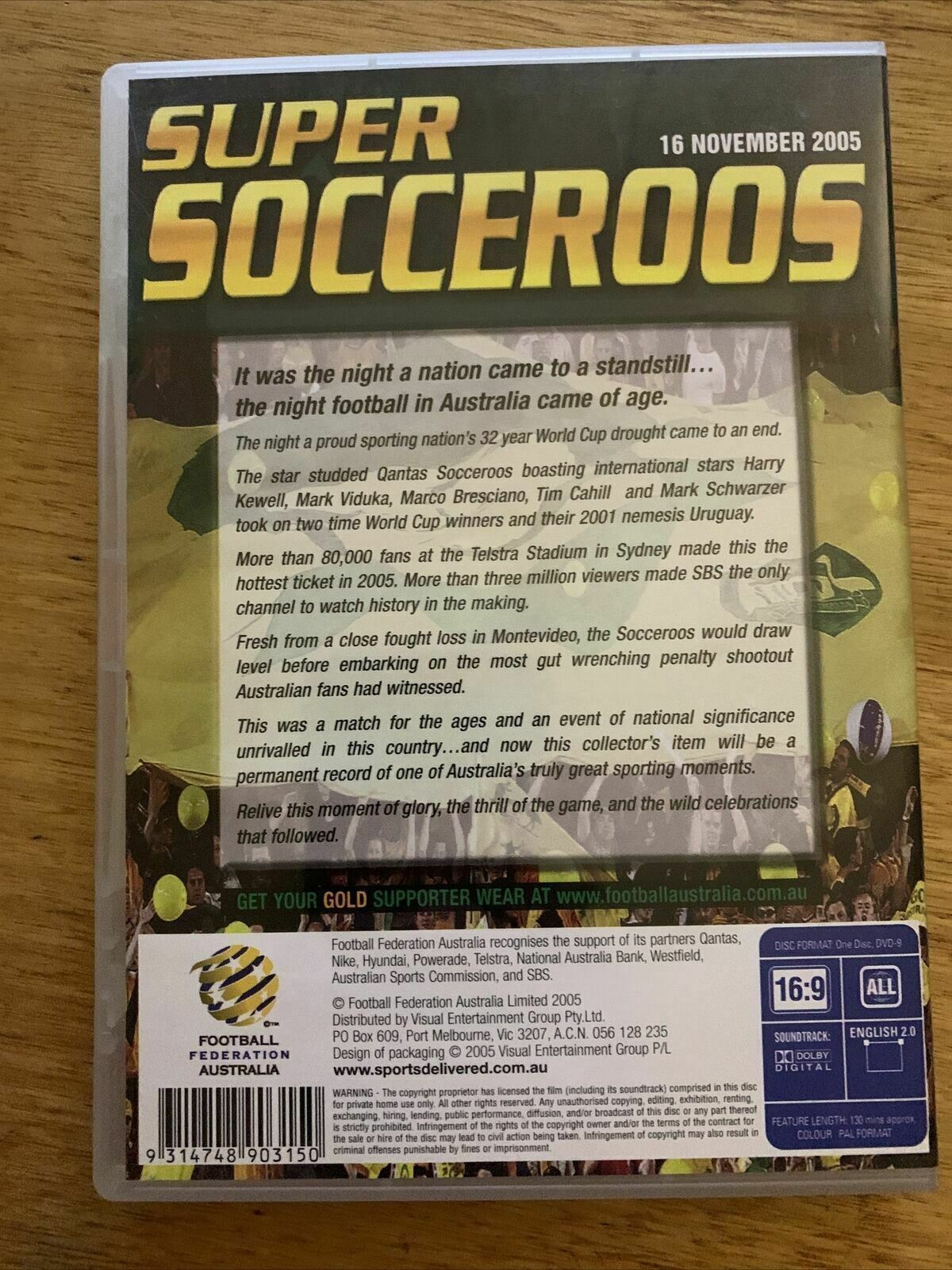Super Socceroos - The Shooting Stars 16 November 2005 (DVD, 2005) Harry Kewell