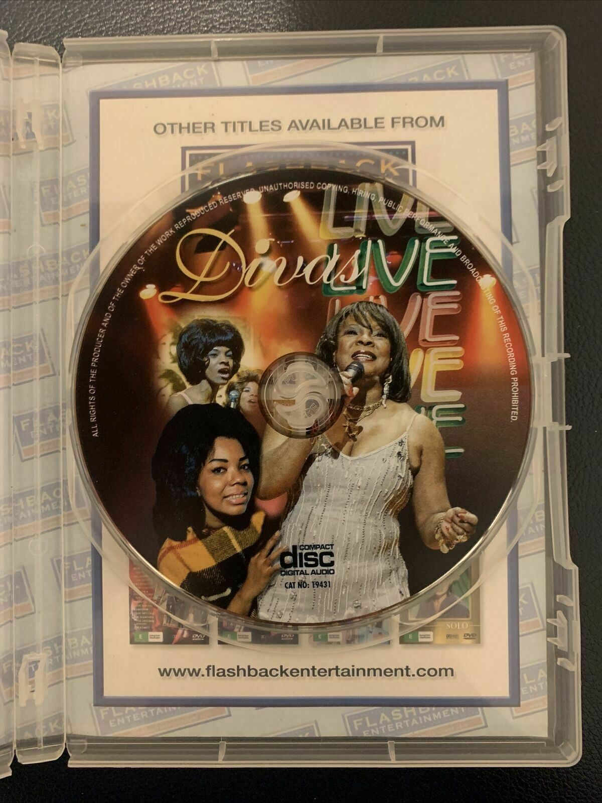 Diva Live - Martha Reeves, Mary Wells, Dixie Cups, Shirelles DVD  Region ALL