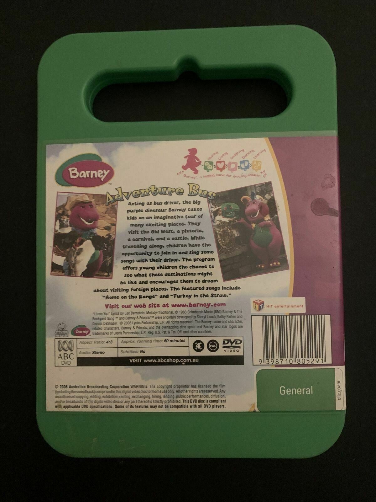 Barney - Adventure Bus (DVD, 2008) All Regions