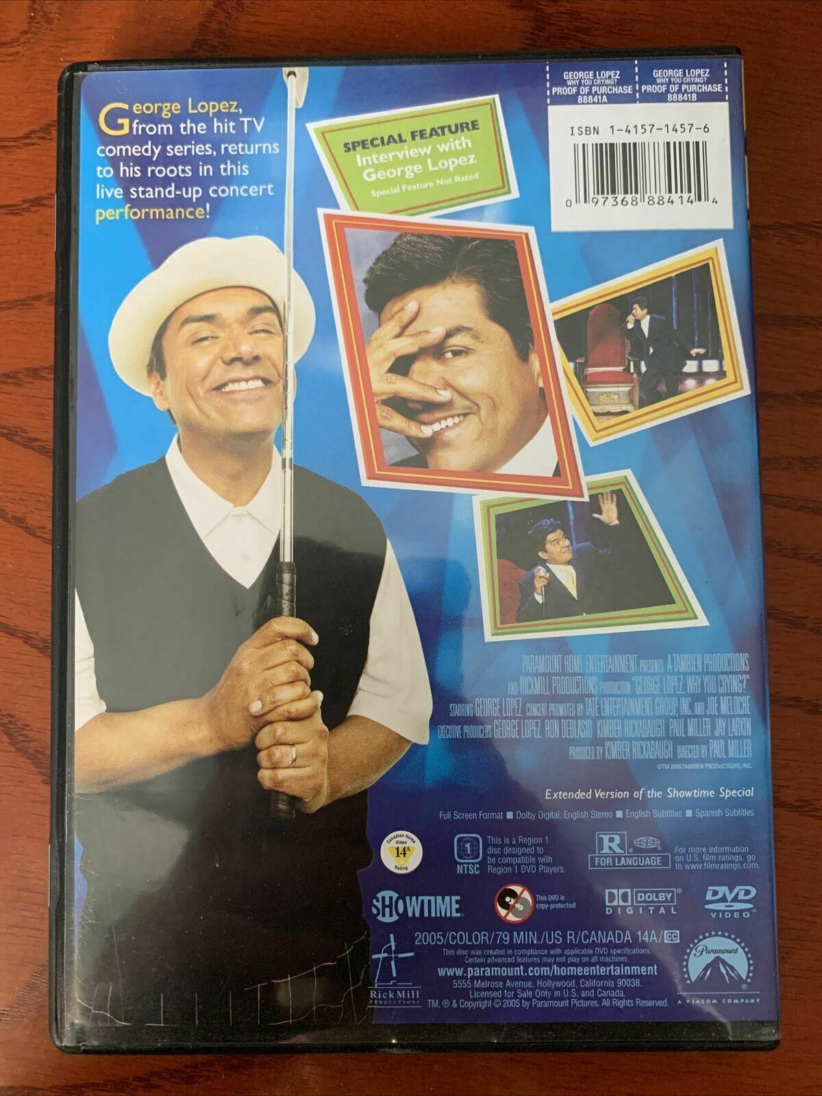 George Lopez - Why You Crying? (DVD, 2004) Region 1