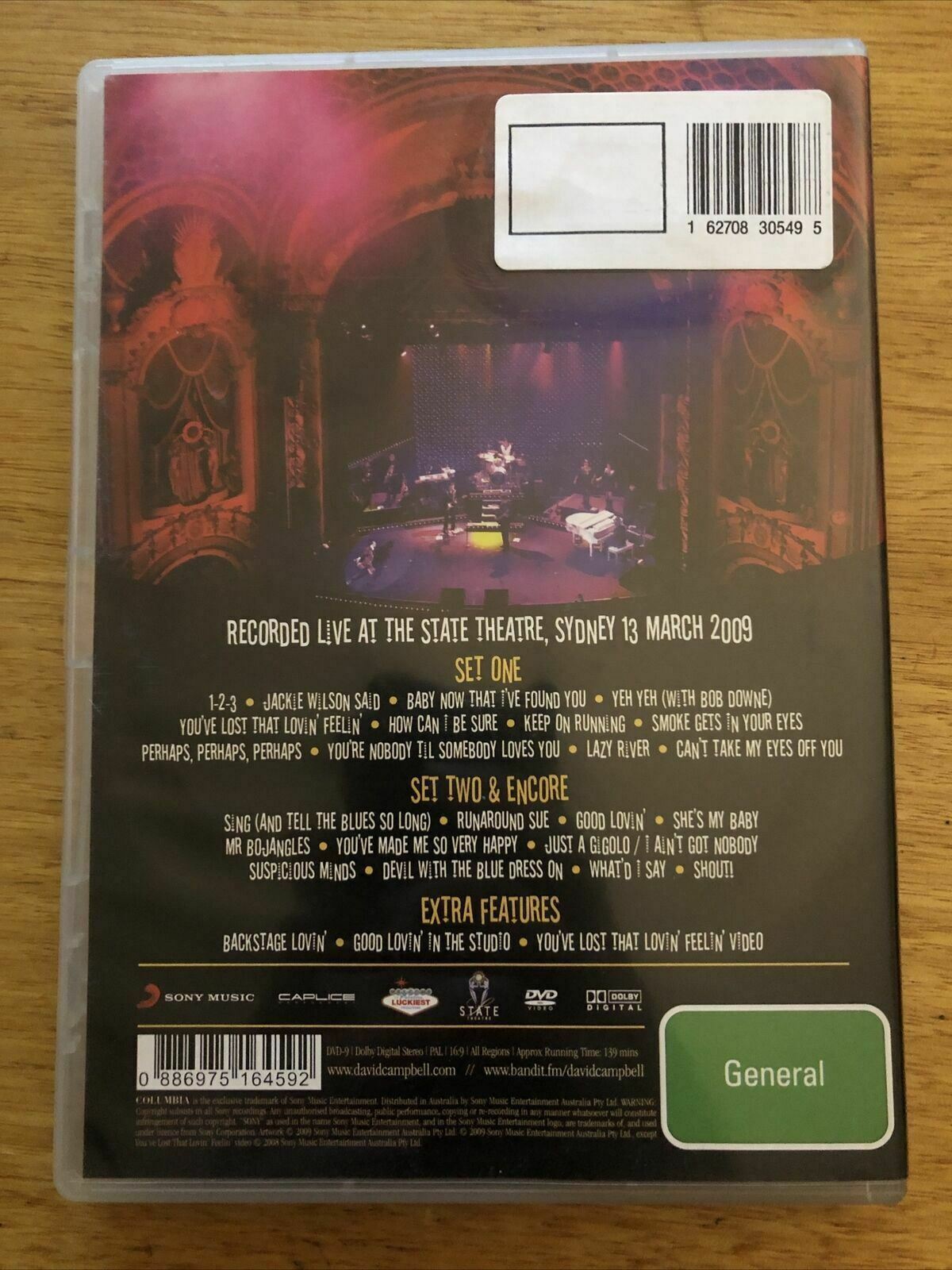 Dave Campbell - 'Good Lovin' Live (DVD) All Regions