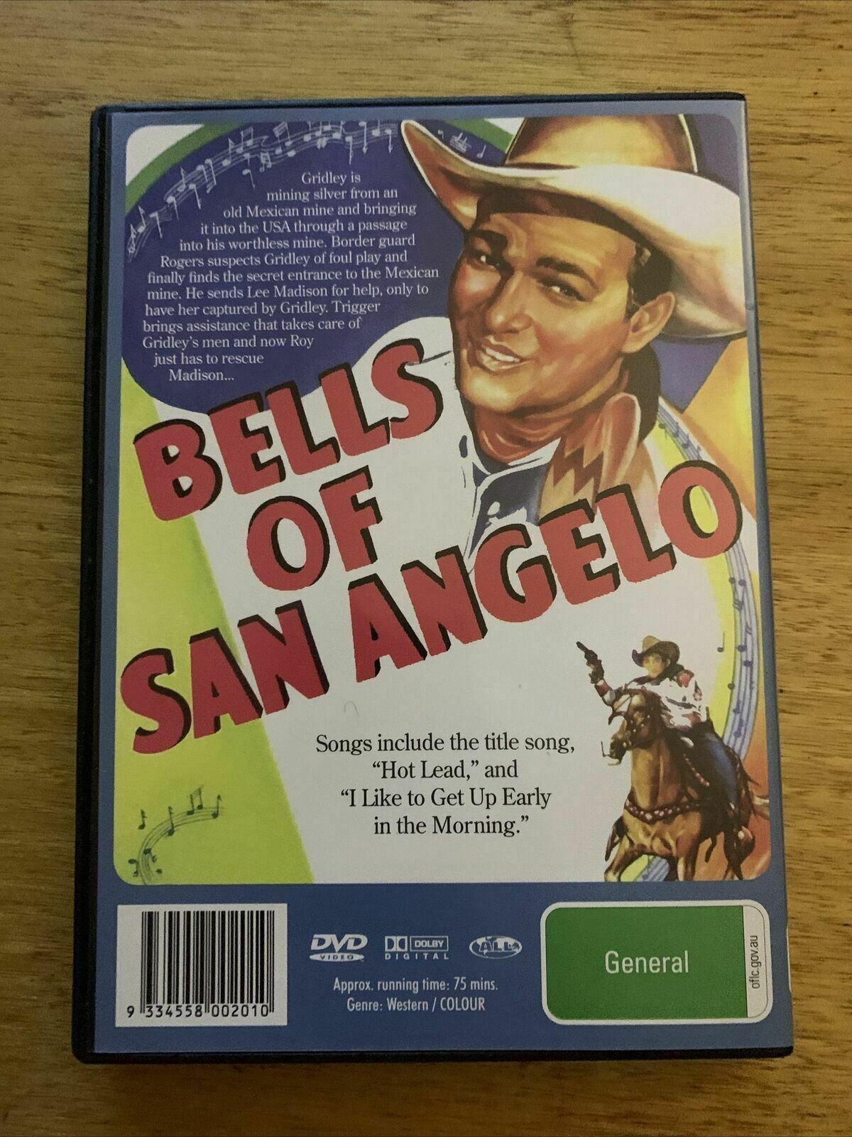 Bells Of San Angelo (DVD, 1947) Roy Rogers, Trigger, Dale Evans