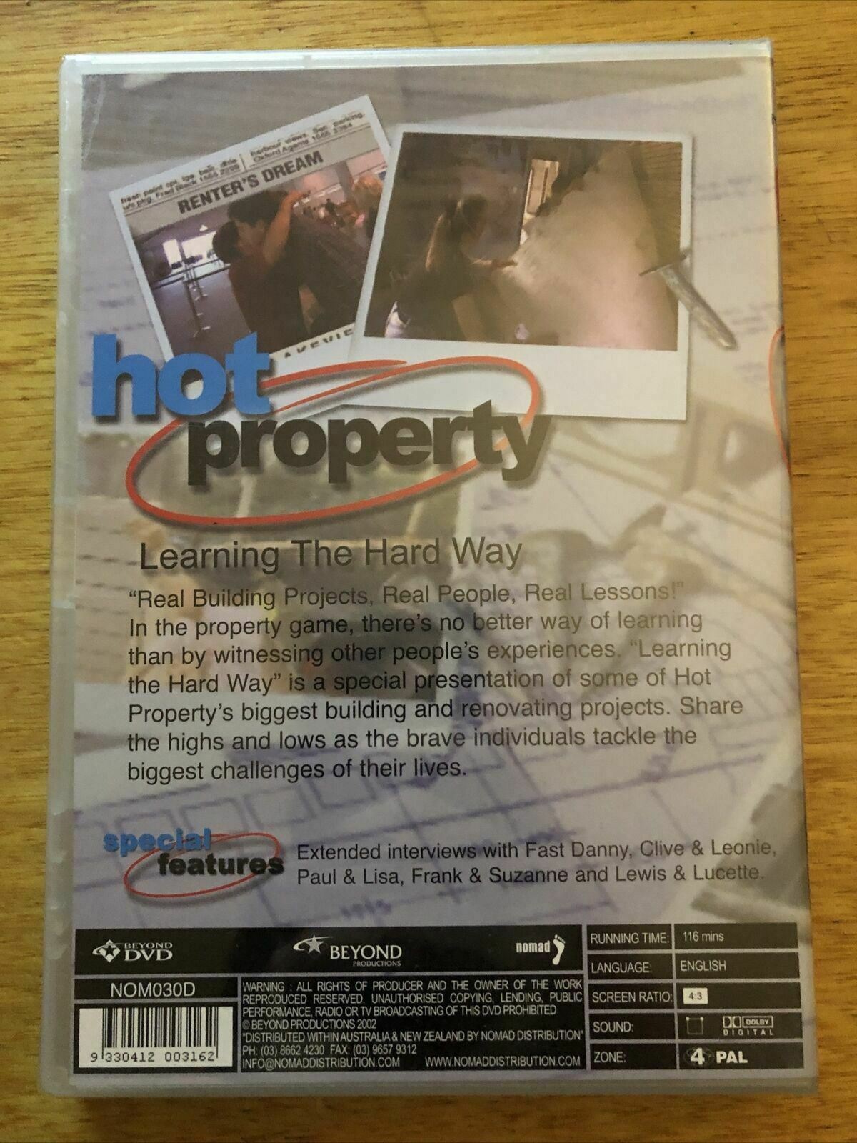 *New Sealed* Hot Property - Learning the Hard way Real Estate DVD