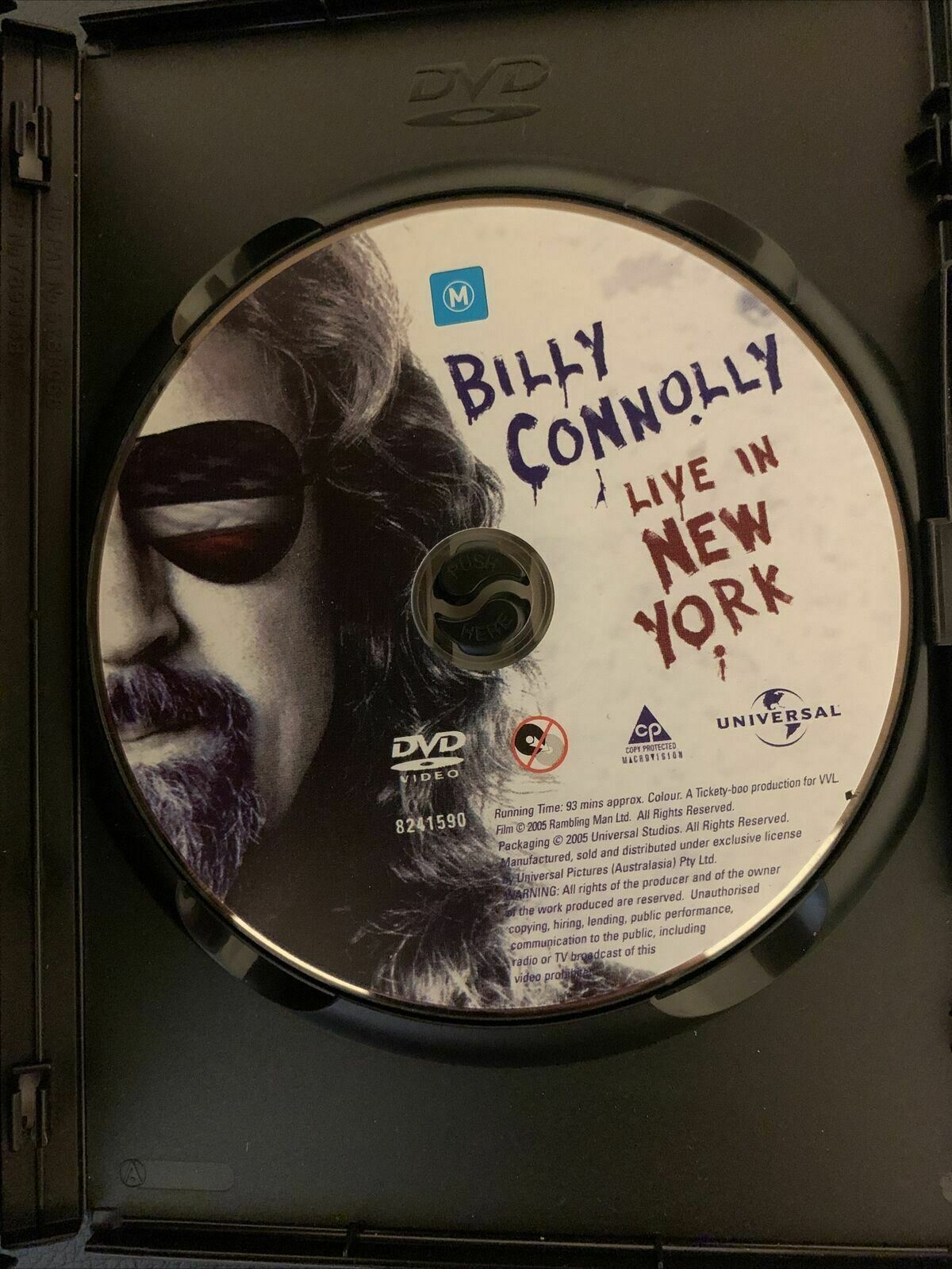 Billy Connolly - Live In New York (DVD, 2006) Region 4 &2
