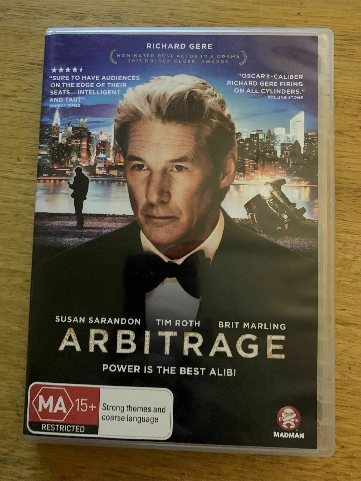 Arbitrage (DVD, 2012) Richard Gere, Susan Sarandon, Brit Marling. Region 4