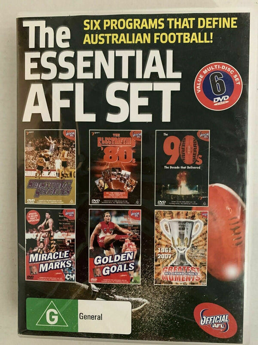 AFL - Essential AFL (DVD, 2011, 6-Disc Set) Australian Football - All Regions