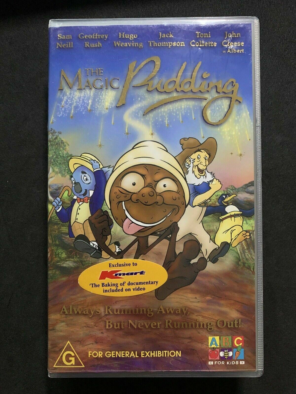 The Magic Pudding VHS PAL Exclusive Kmart Version - Sam Neill, Hugo Weaving