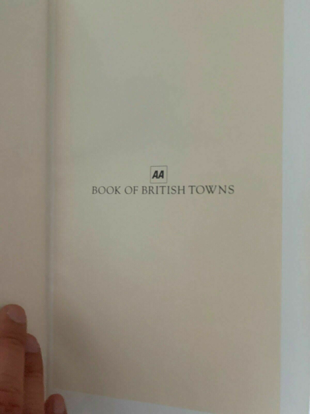 AA Book of British Towns First Edition 1979 by Drive Publications Ltd