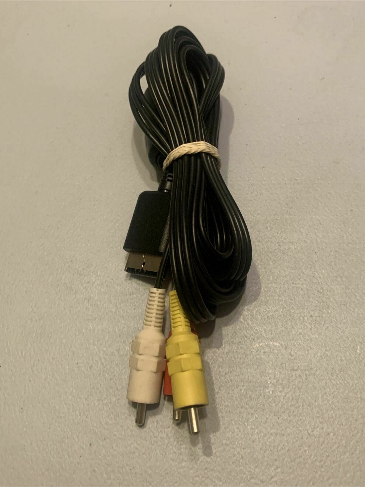 Genuine Sony Playstation Console AV Cable Cord PS2 Composite Lead