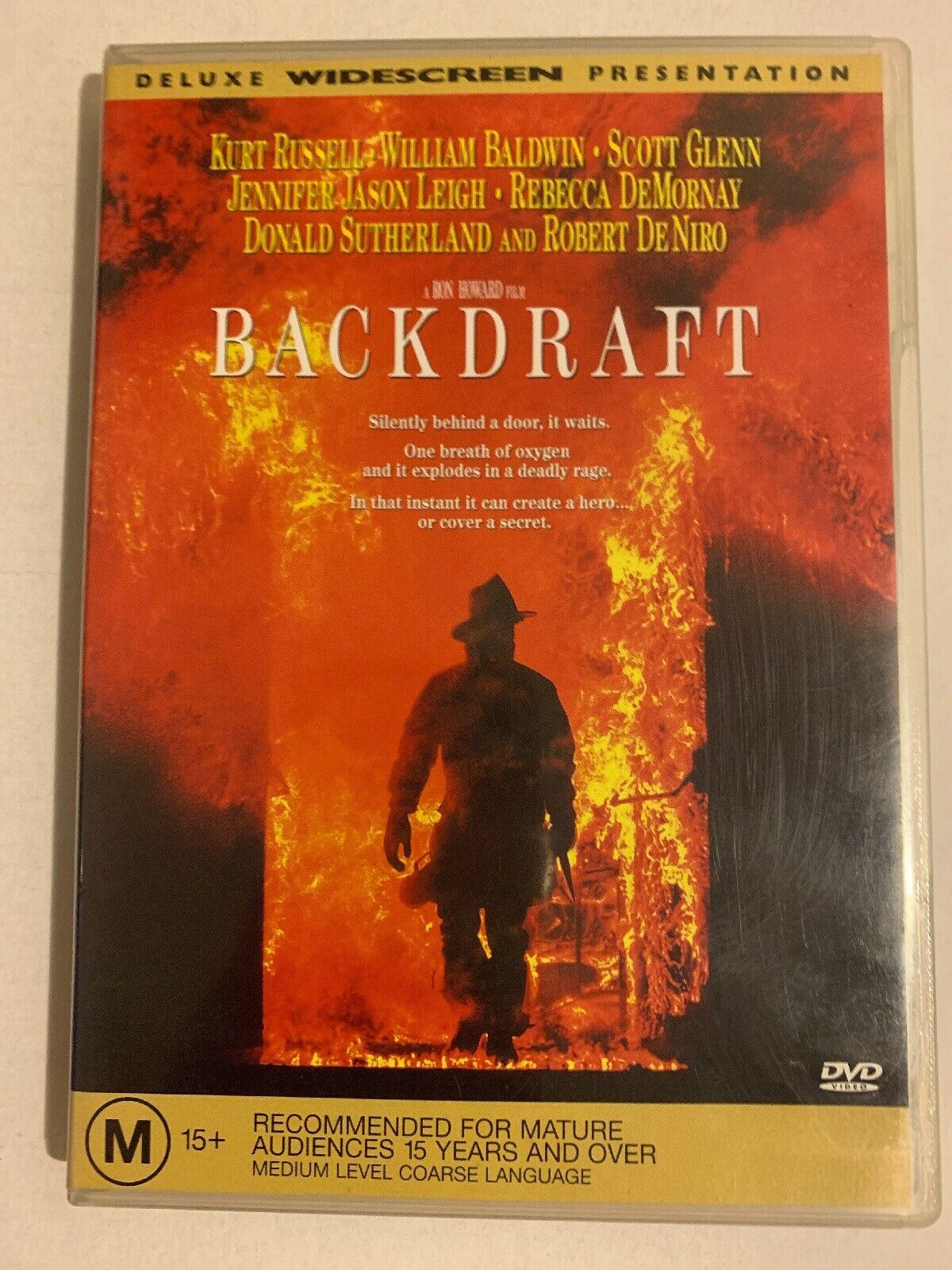 Backdraft (DVD, 1991) Robert De Niro, Kurt Russell, Donald Sutherland