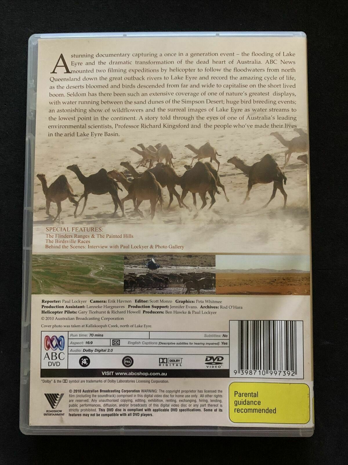 Lake Eyre - Australia's Outback Wonder (DVD, 2010) Professor Richard Kingsford