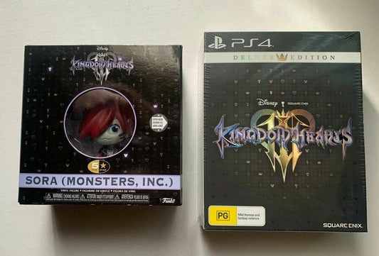 *New Sealed* Kingdom Hearts III - PS4 Deluxe Edition With Sora Vinyl Figure