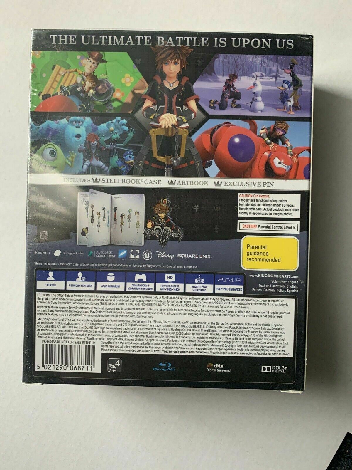 *New Sealed* Kingdom Hearts III - PS4 Deluxe Edition With Sora Vinyl Figure